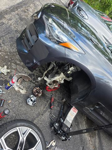 Hub & bearing job in a parking lot